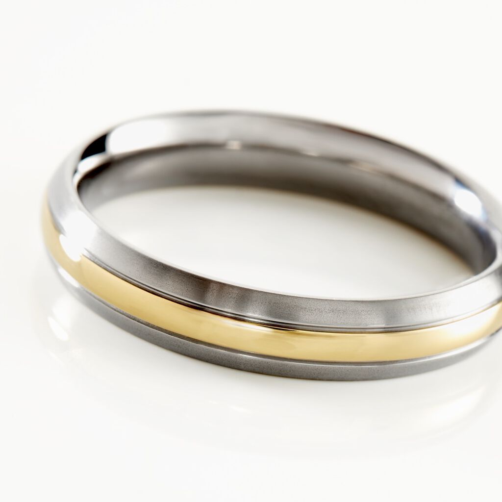 NATASCHA 1 Damen Ring Titan Bicolor