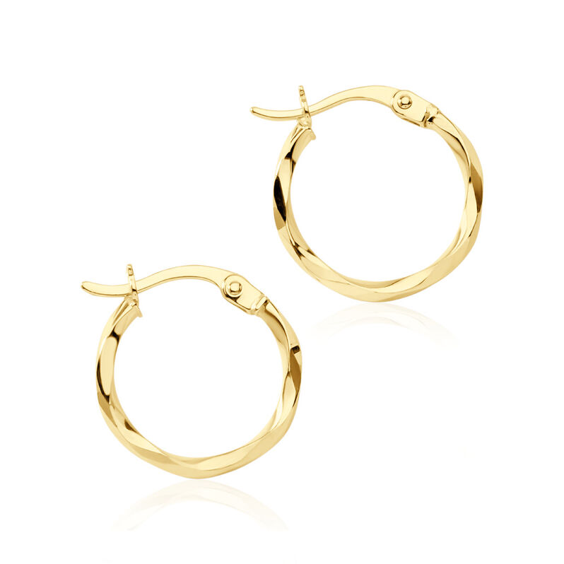Damen Creolen Gold 375 Elise 16,2cm 12,00mm - Creolen Damen | OROVIVO