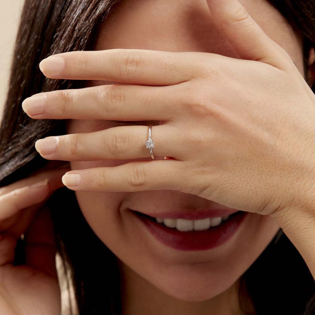 Bague Dream Or Blanc Diamant - Spannringe Damen | OROVIVO