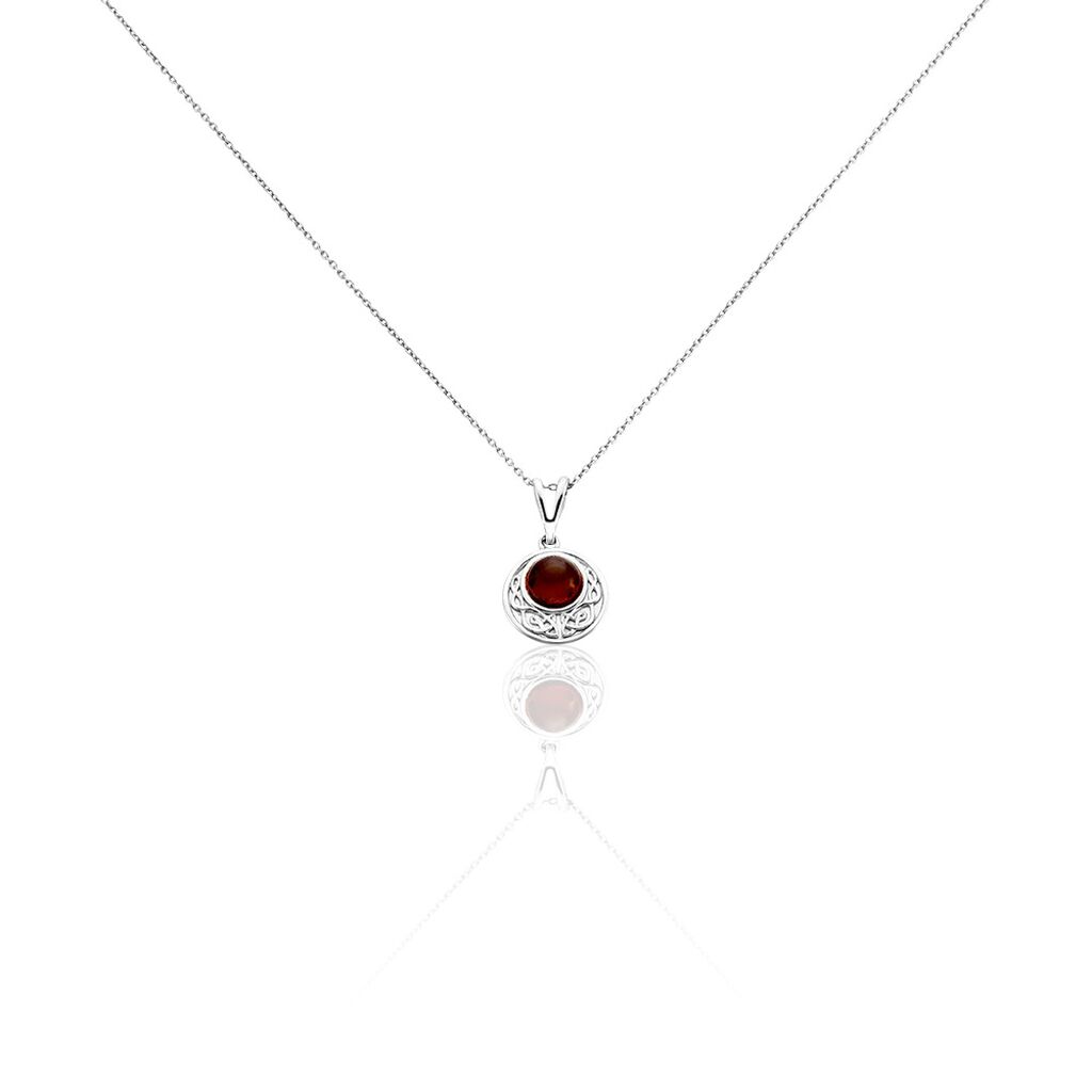 Collier Argent Et Ambre  - Spannringe Damen | OROVIVO