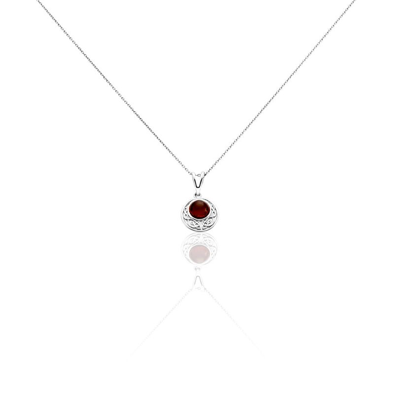 Collier Argent Et Ambre  - Spannringe Damen | OROVIVO