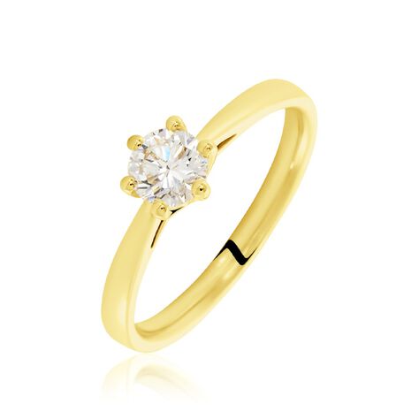 Solitärring Gold 750 Diamant 0,52ct Monopoli - Verlobungsringe Damen | OROVIVO