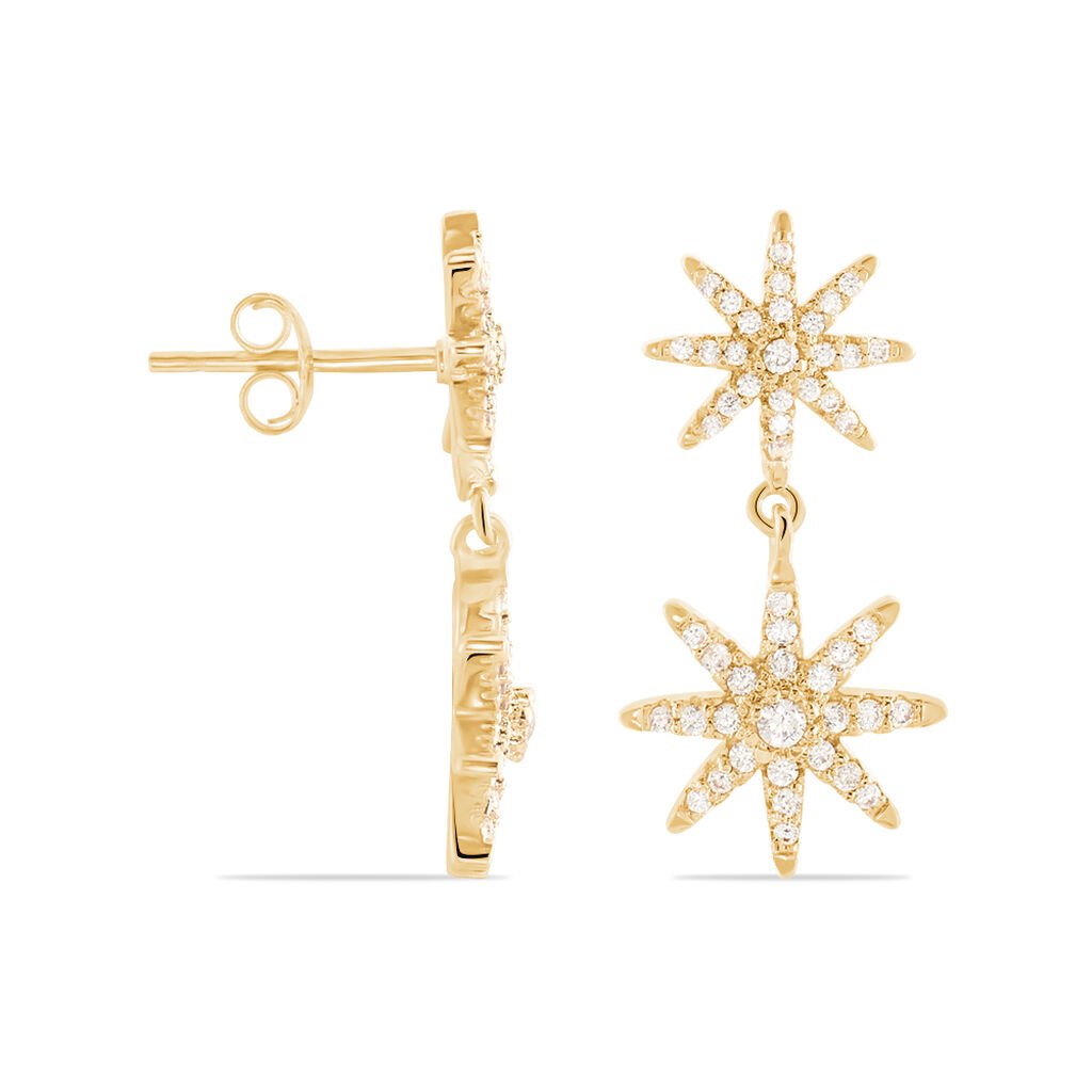 Boucles D'oreilles Plaque Or Marcellina - Spannringe Damen | OROVIVO
