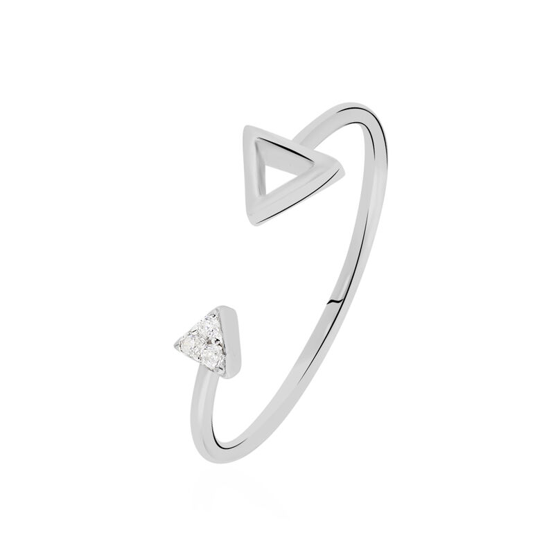 Bague Mosaique Argent Oxyde De Zirconium - Spannringe Damen | OROVIVO