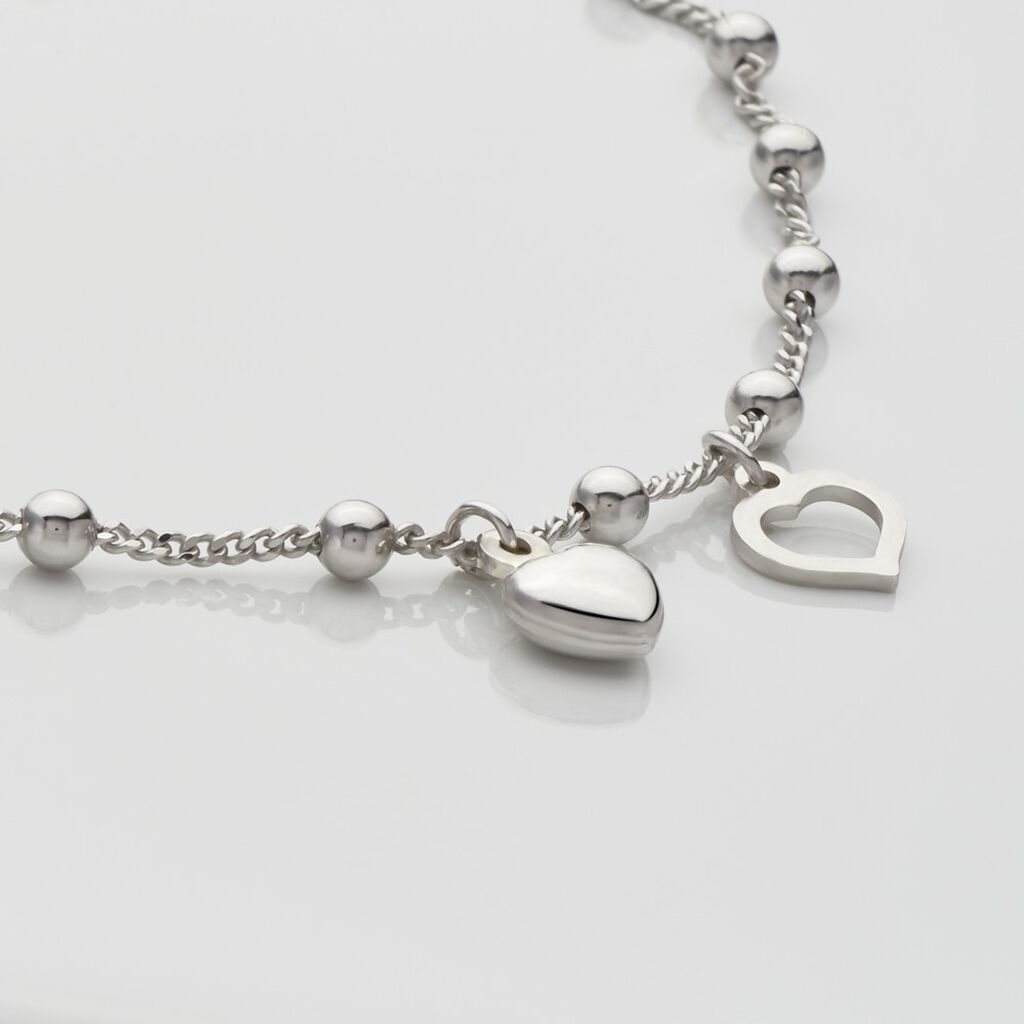 MINIA Damen Fu&szlig;kette Silber 925 Ball