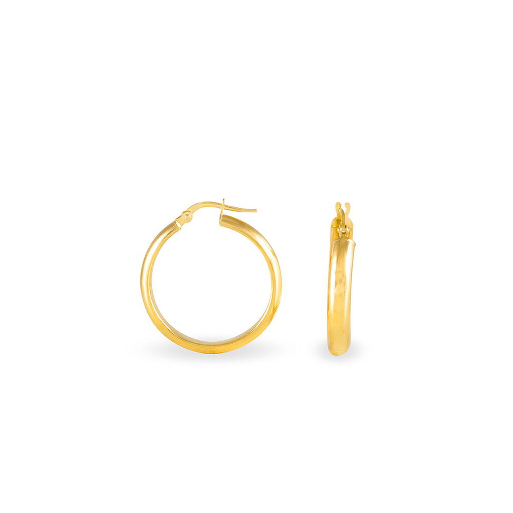 VICKIE Damen Creolen Gold 375 (9 Karat) B 4 mm