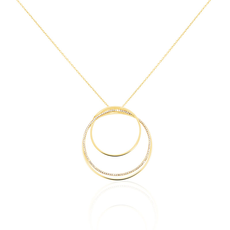 Damen Halskette Silber 925 Vergoldet Zirkonia - Halsketten Damen | OROVIVO