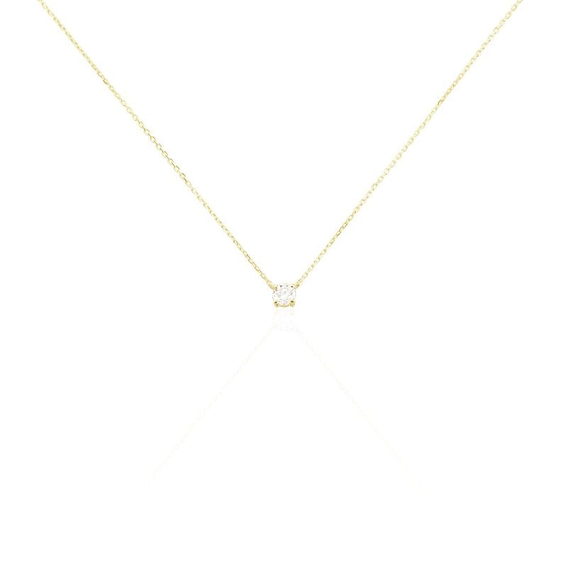 Collier Or Jaune Victoria Diamant Synthetique - Spannringe Damen | OROVIVO