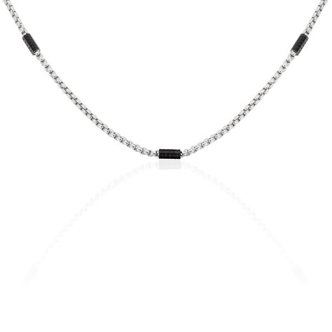 Herren Halskette Edelstahl Schwarz  - Halsketten Herren | OROVIVO
