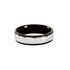 NOAH Herren Ring Edelstahl Bicolor Silber/Schwarz R&ouml;misch B 6 mm