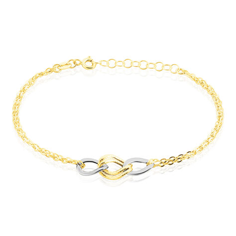 Damenarmband Gold 375 Bicolor  - Armbänder mit Anhänger Damen | OROVIVO