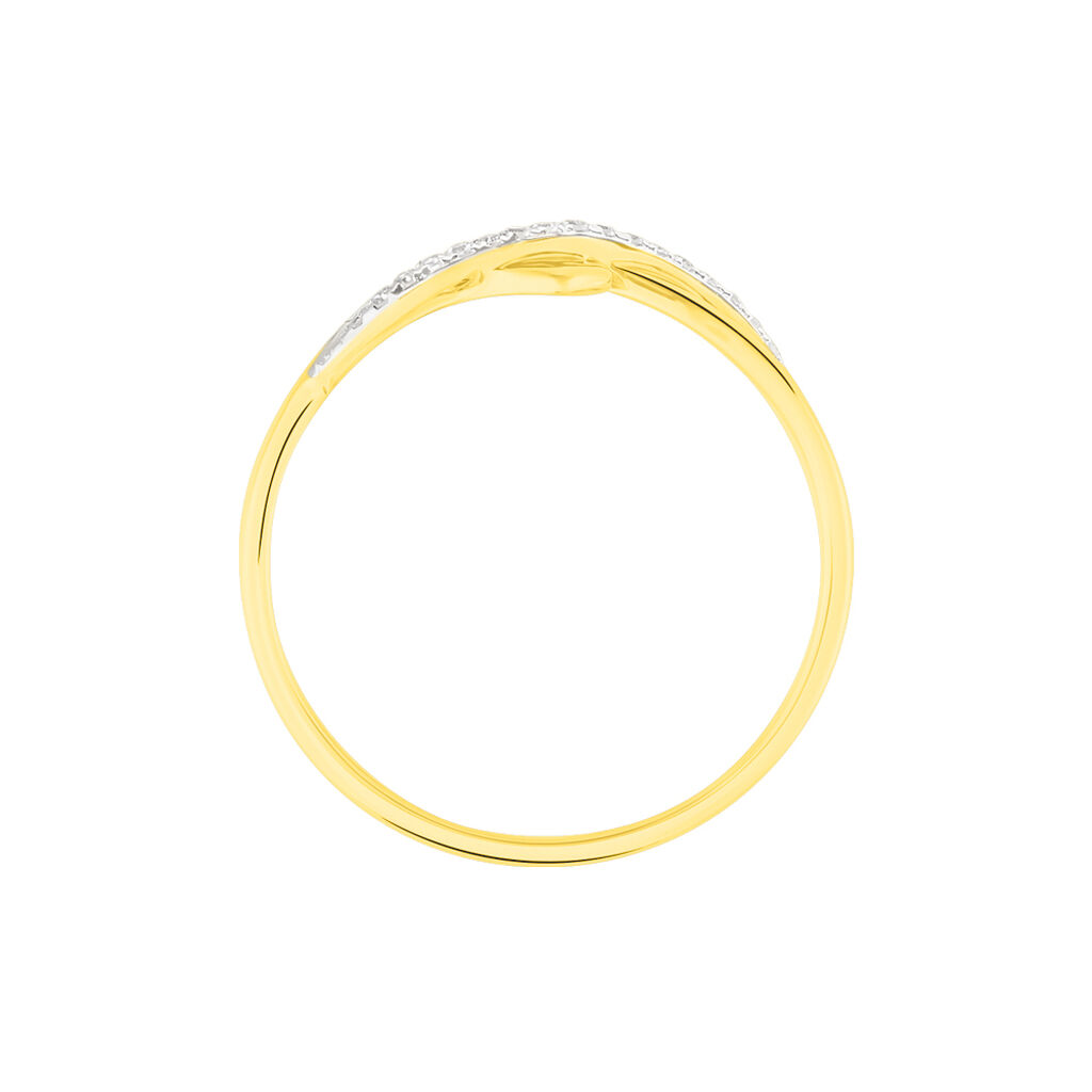 Bague Beata Or Jaune Diamant - Spannringe Damen | OROVIVO