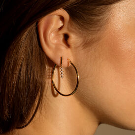 Damen Ohrstecker Lang Gold 375 Zirkonia - Ohrstecker lang Damen | OROVIVO