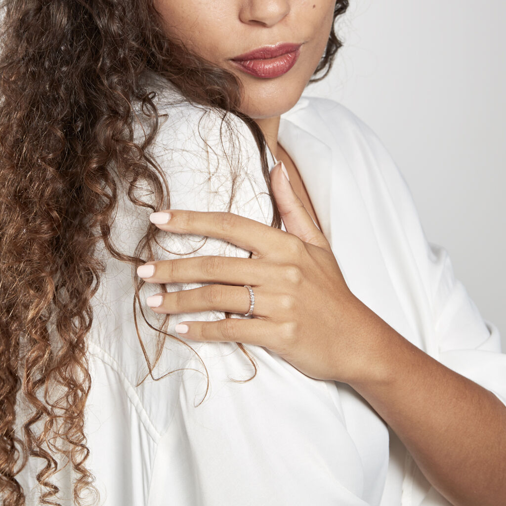 Alliance Effet Dentelle Or Blanc - Spannringe Unisex | OROVIVO