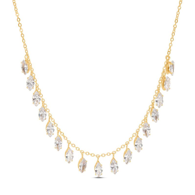 Collana Multi Punto Luce Romantic Shine Metallo Dorato Cristallo - Spannringe Damen | OROVIVO