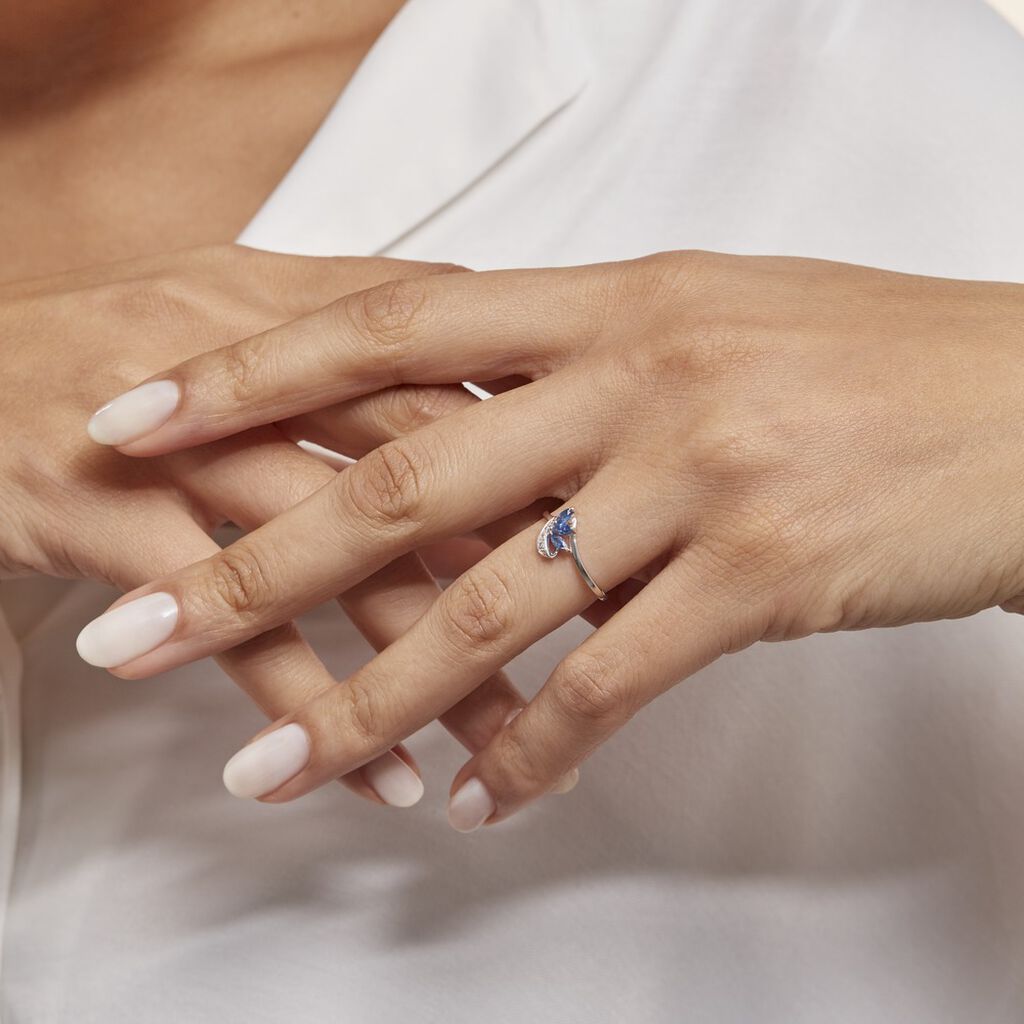 Bague Or Et Saphir  - Spannringe Damen | OROVIVO