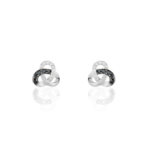 Damen Ohrstecker Weißgold 375 Diamanten 0,08ct - Ohrstecker Damen | OROVIVO