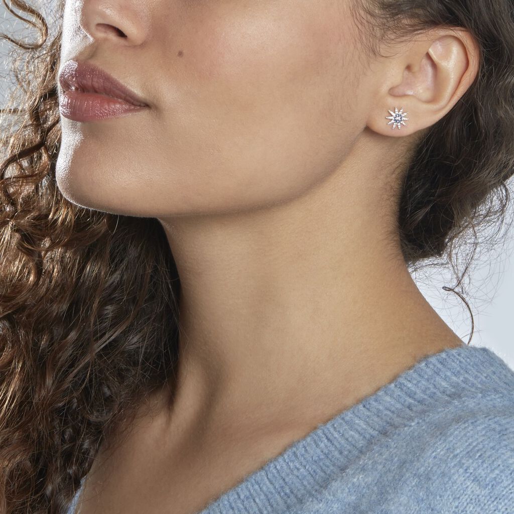 Boucles D'oreilles Or Weiss Bekhta Asyme - Spannringe Damen | OROVIVO