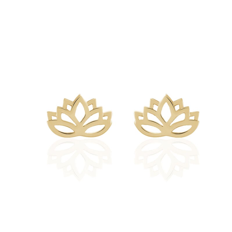 Boucles D'oreilles Plaque Or Abelie - Spannringe Damen | OROVIVO
