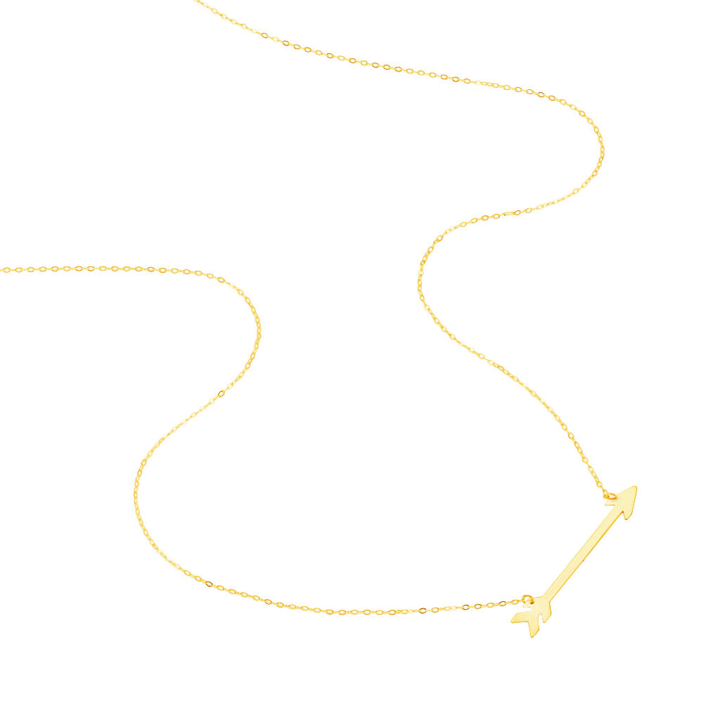 Damen Halskette Gold 375 Pfeil