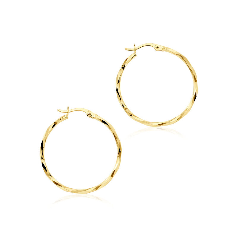 Damen Creolen Gold 585 Elise 2,96cm 25,00mm - Creolen Damen | OROVIVO
