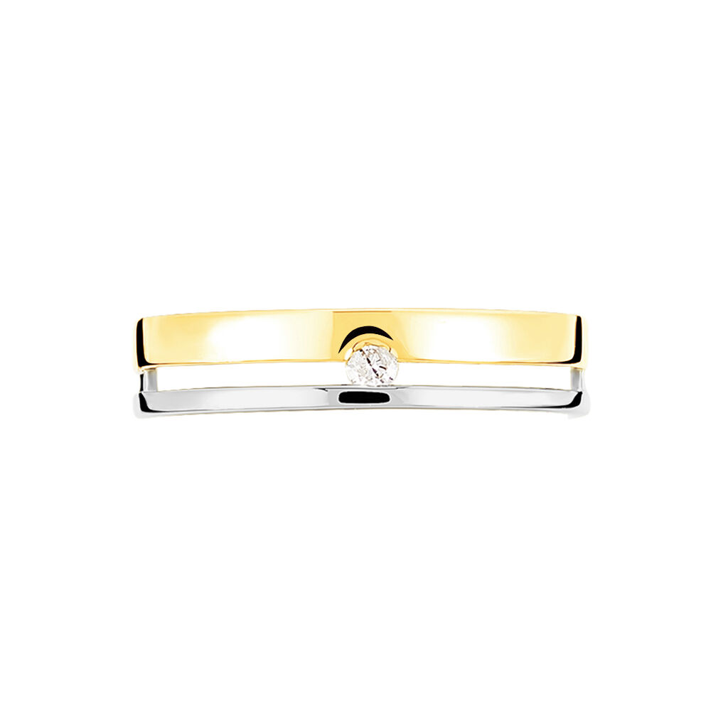 Bague Lola Or Bicolore Diamant - Spannringe Damen | OROVIVO