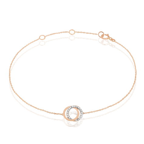 Damenarmband Gold 375 Bicolor Diamant 0,062ct - Armbänder mit Anhänger Damen | OROVIVO