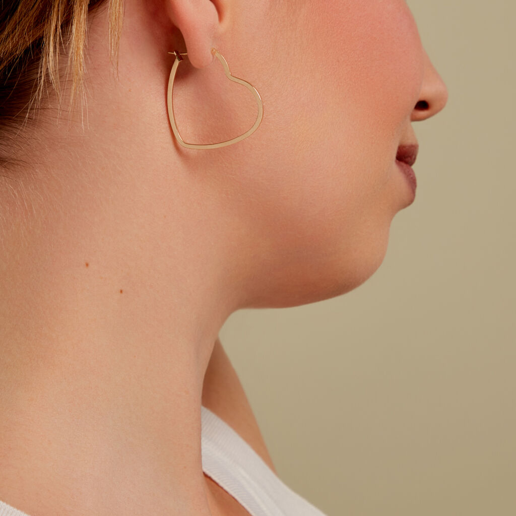 KAYDENCE Damen Creolen Vergoldet 750 B 33 mm