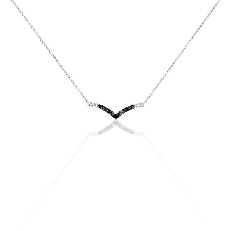 Collier Tilane Or Blanc Diamant - Spannringe Damen | OROVIVO