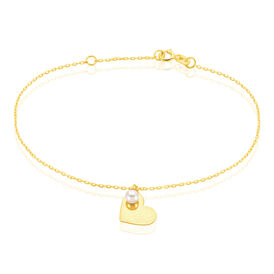 Armband Gold 375 Zuchtperle Herz - Armbänder Familie | OROVIVO