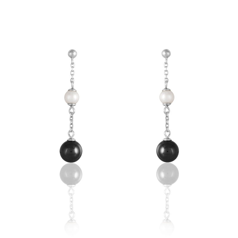 Boucles D'oreilles Argent Perles Culture - Spannringe Damen | OROVIVO