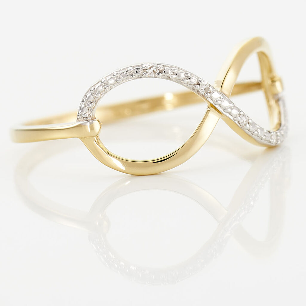 Bague Varina Or Jaune Diamant - Spannringe Damen | OROVIVO