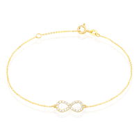 Damen Armband Gold 375 Zirkonia Unendlichkeit Klothilda