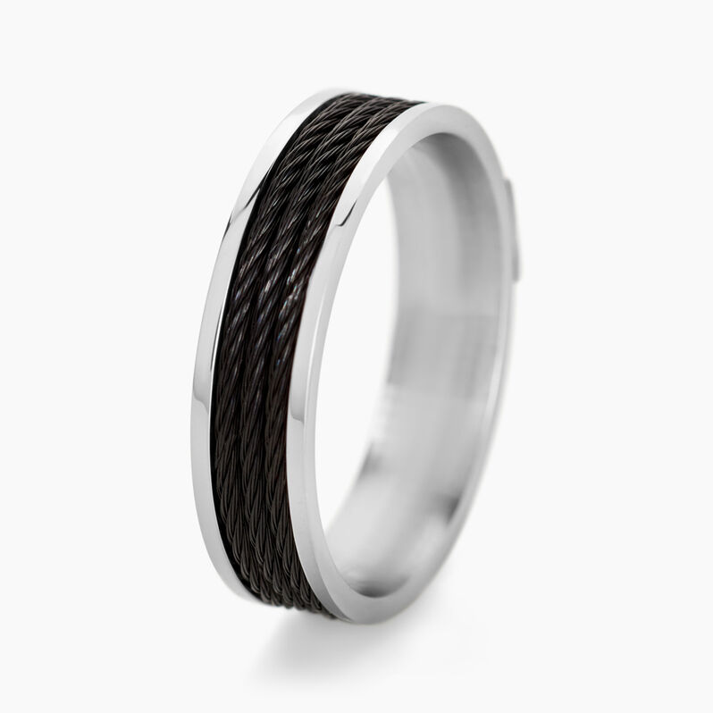 Bague Gaetane Acier Blanc - Spannringe Herren | OROVIVO
