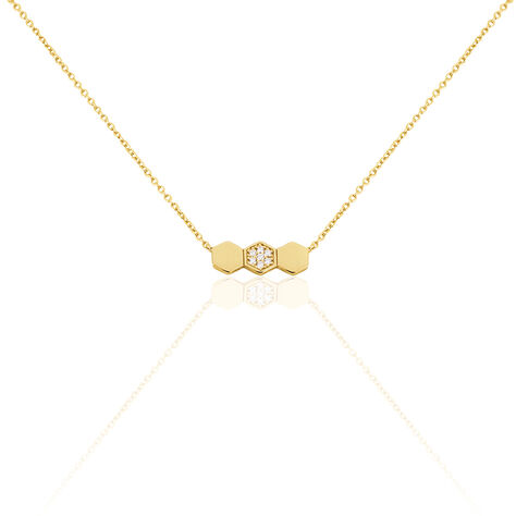 Damen Collier Silber vergoldet 925 Zirkonia Petja - Halsketten Damen | OROVIVO
