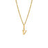 ALPHABET Unisex Anh&auml;nger Gold 375 (9 Karat) Buchstabe V