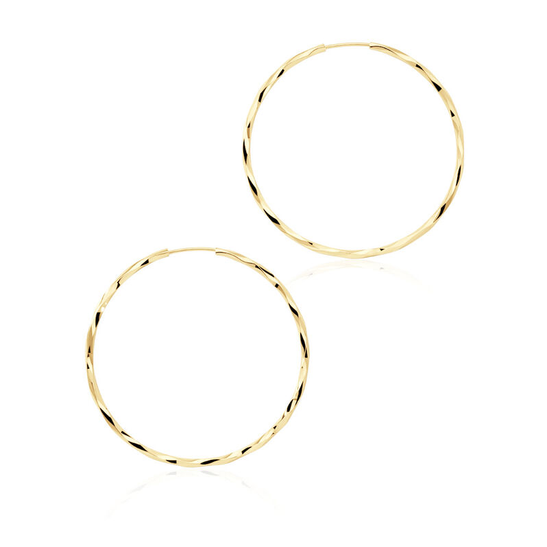 Damen Creolen Gold 375 Flextwist 44,7cm 40,00mm - Creolen Damen | OROVIVO