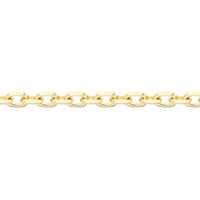 Damen Ankerkette Gold 375 Diamantiert 