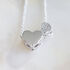 Damen Collier Silber 925 Zirkonia Weiß 0,02 ct Herz