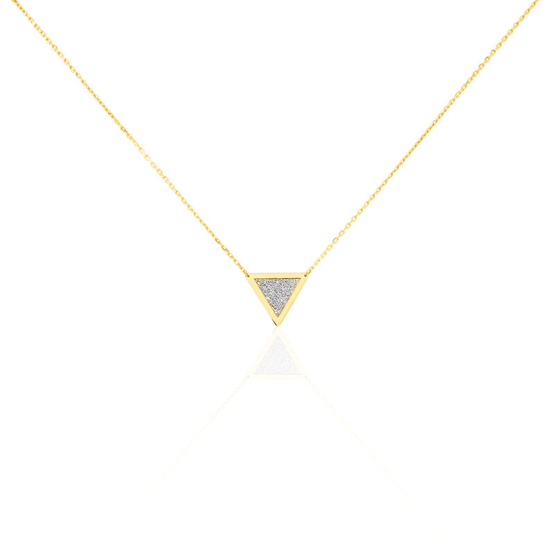 Collier Or Jaune Miora Triangle - Spannringe Damen | OROVIVO