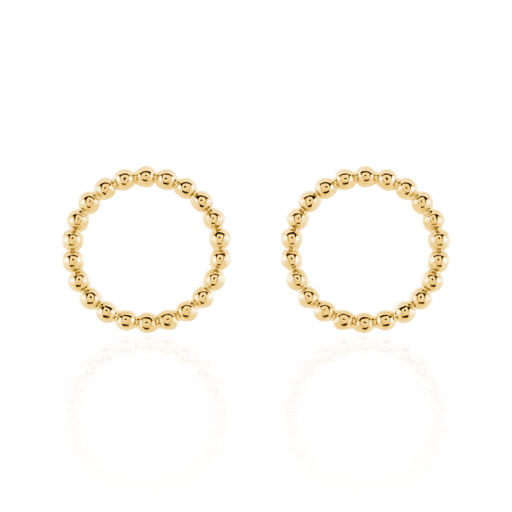 Boucles D'oreilles Plaque Or Abigael - Spannringe Damen | OROVIVO