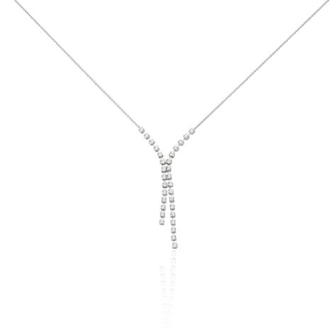 Damen Halskette Weißgold 750 Diamanten 0,68ct - Halsketten Damen | OROVIVO