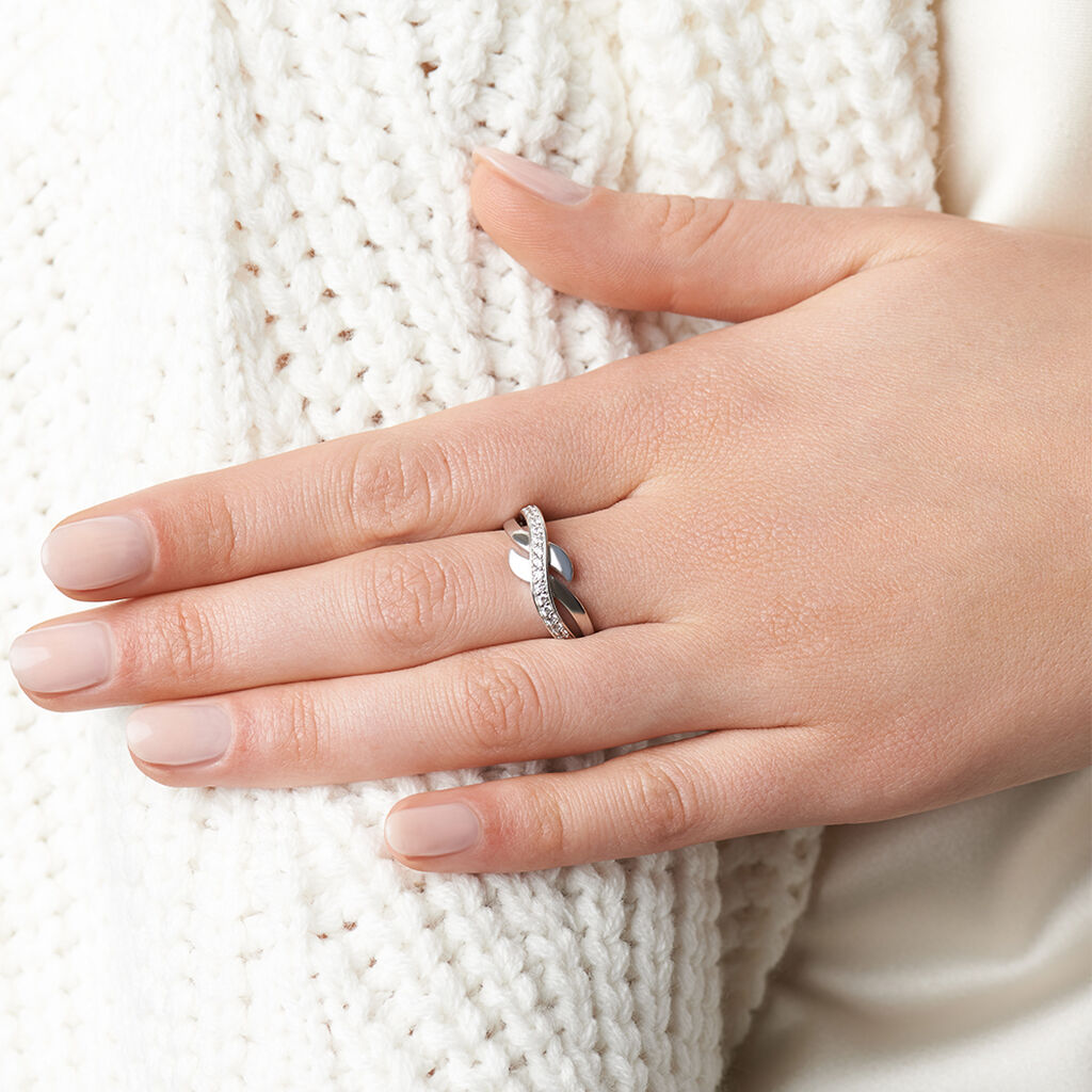 Damenring Silber 925 Zirkonia - Ringe mit Stein Damen | OROVIVO