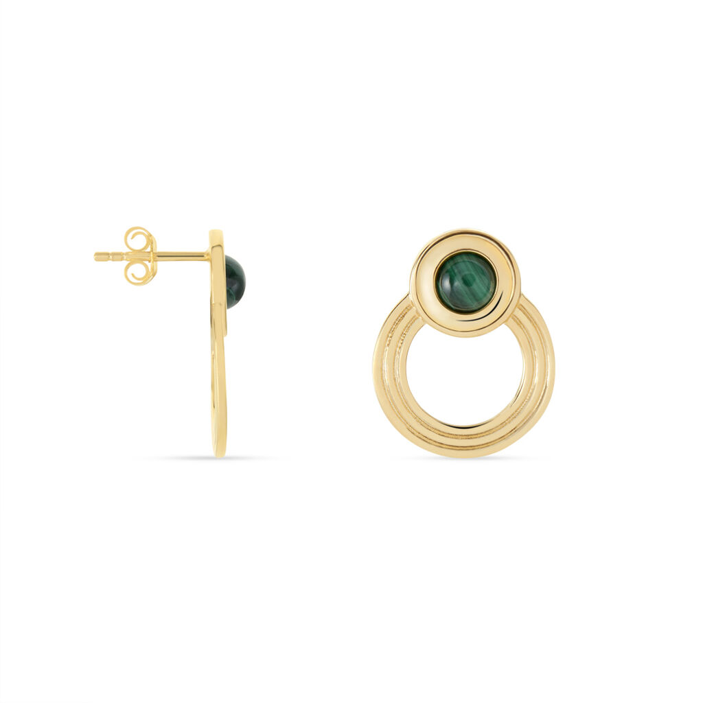 Damen Ohrstecker Messing Gold 750 plattiert - Ohrringe mit Stein Damen | OROVIVO
