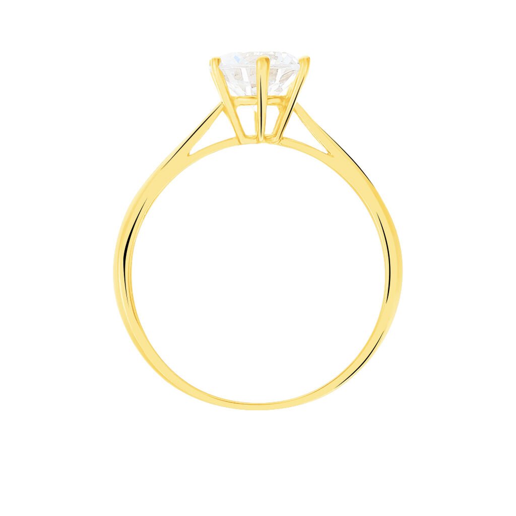 KRAPPE 6 Damen Ring Gold 375 (9 Karat) Zirkonia Wei&szlig; 2,35 ct