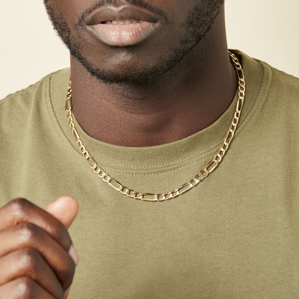 Collier Or Jaune Maille Alternée - Spannringe Herren | OROVIVO