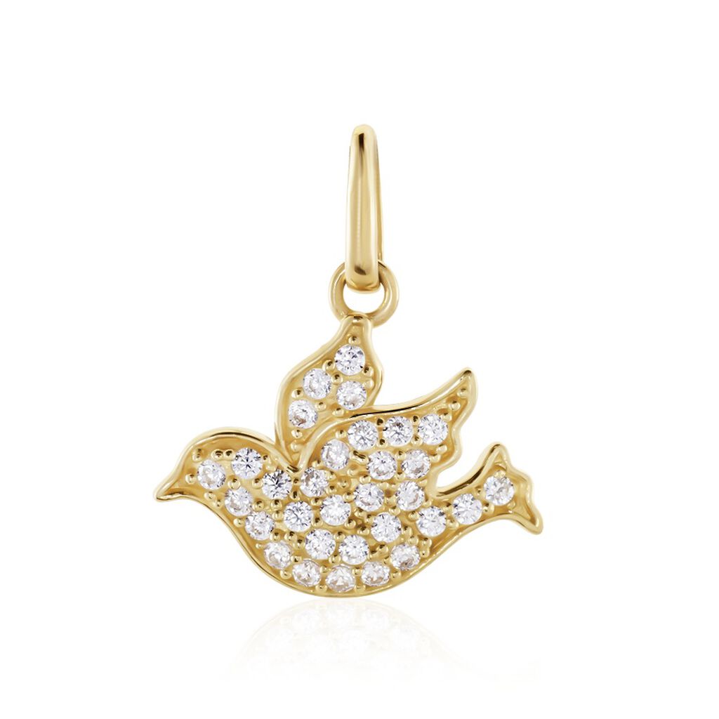 Anhänger Gold 375 Zirkonia Lebensbaum Ede Lebensbaum 7 , Anhänger mit Stein