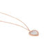 DIANNA Damen Collier Silber rosevergoldet 925 Perlmutt Rosa Perlmutt Herz