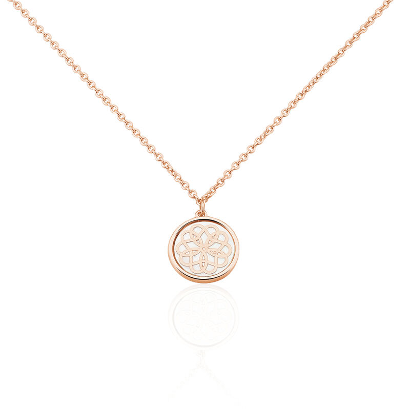 Collier Rosae Argent Rose Nacre - Spannringe Damen | OROVIVO