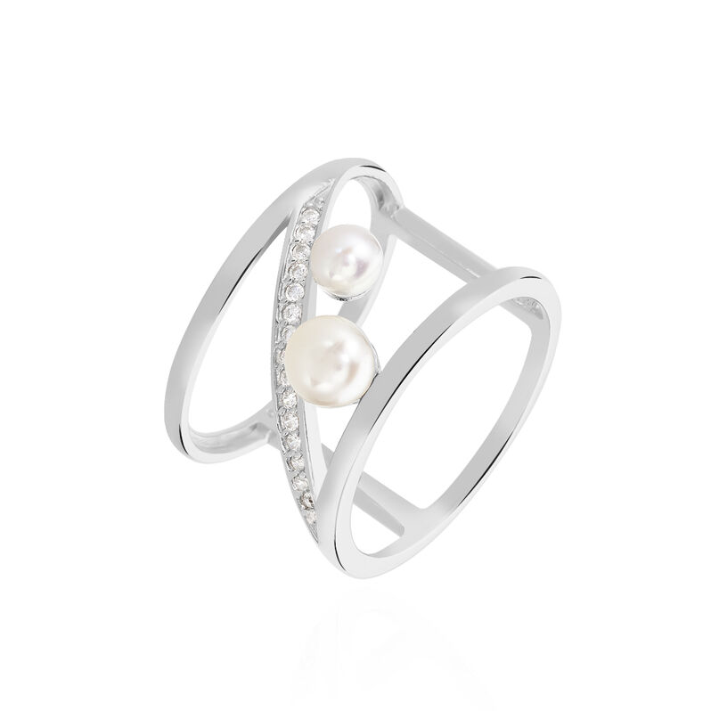 Bague Argent Rhodie Nissi - Spannringe Damen | OROVIVO